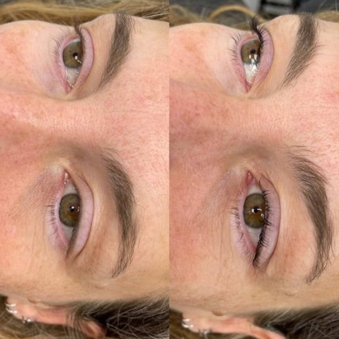 Brown lamination & Tinting at Beauty Refined | Before amd after treatment images