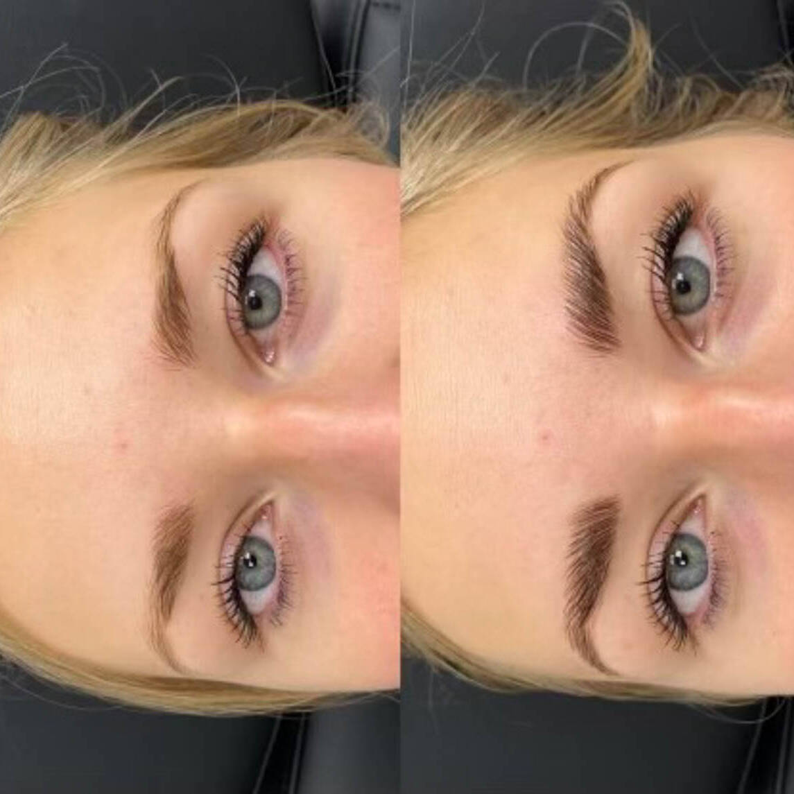 Brown lamination & Tinting at Beauty Refined | Before amd after treatment images