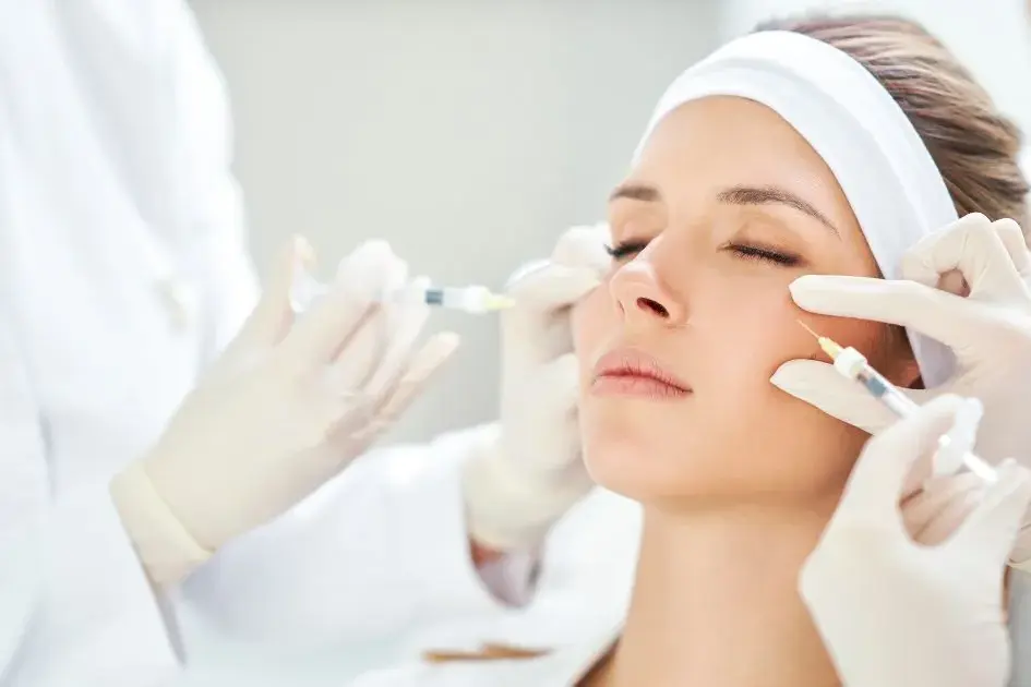 Woman receiving Botox or Daxxify injections from a specialist in Parker, CO